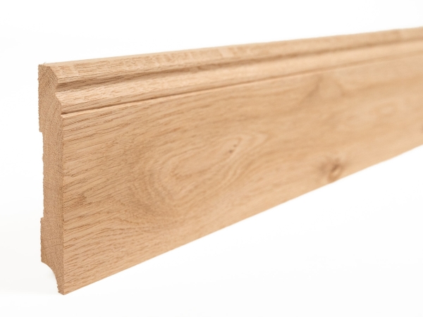 Plinthes Chêne A/B 20x150 non traité 1,5-2,5m Profil Hamburger Altdeutsch Altberliner